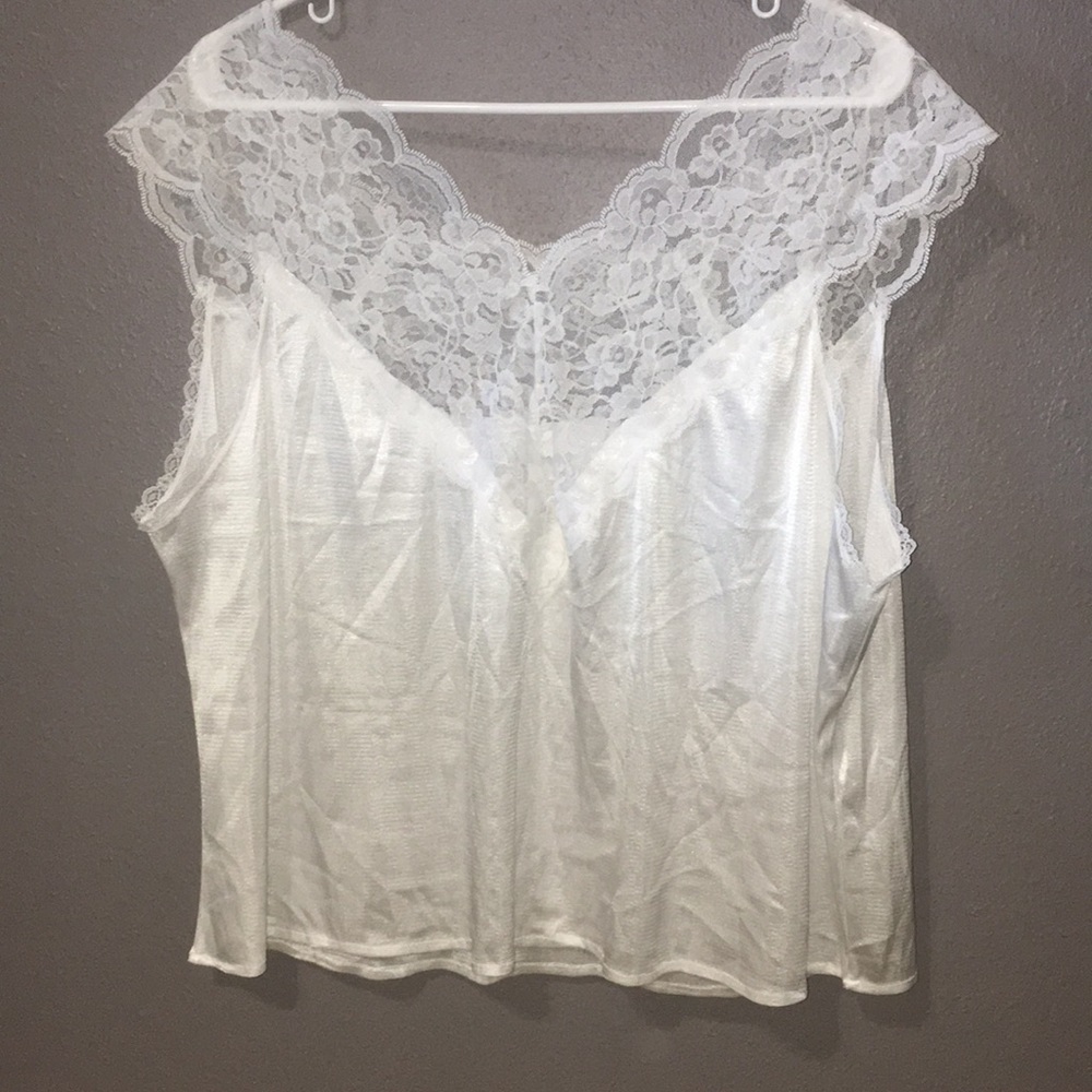 White and Light Cream Reversible Camisoles